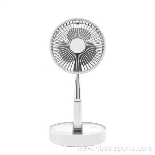 OEM portable USB rechargeable Folding telescopic desk fan